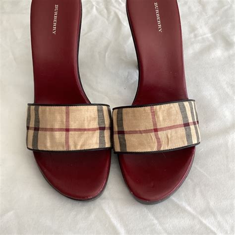 burberry canvas sandals|Burberry platform sandals embellished.